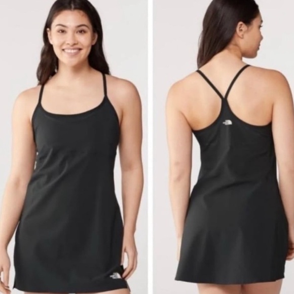 The North Face Arque Athletic Dress Black with Floral Shorts Sz Small - Picture 1 of 10